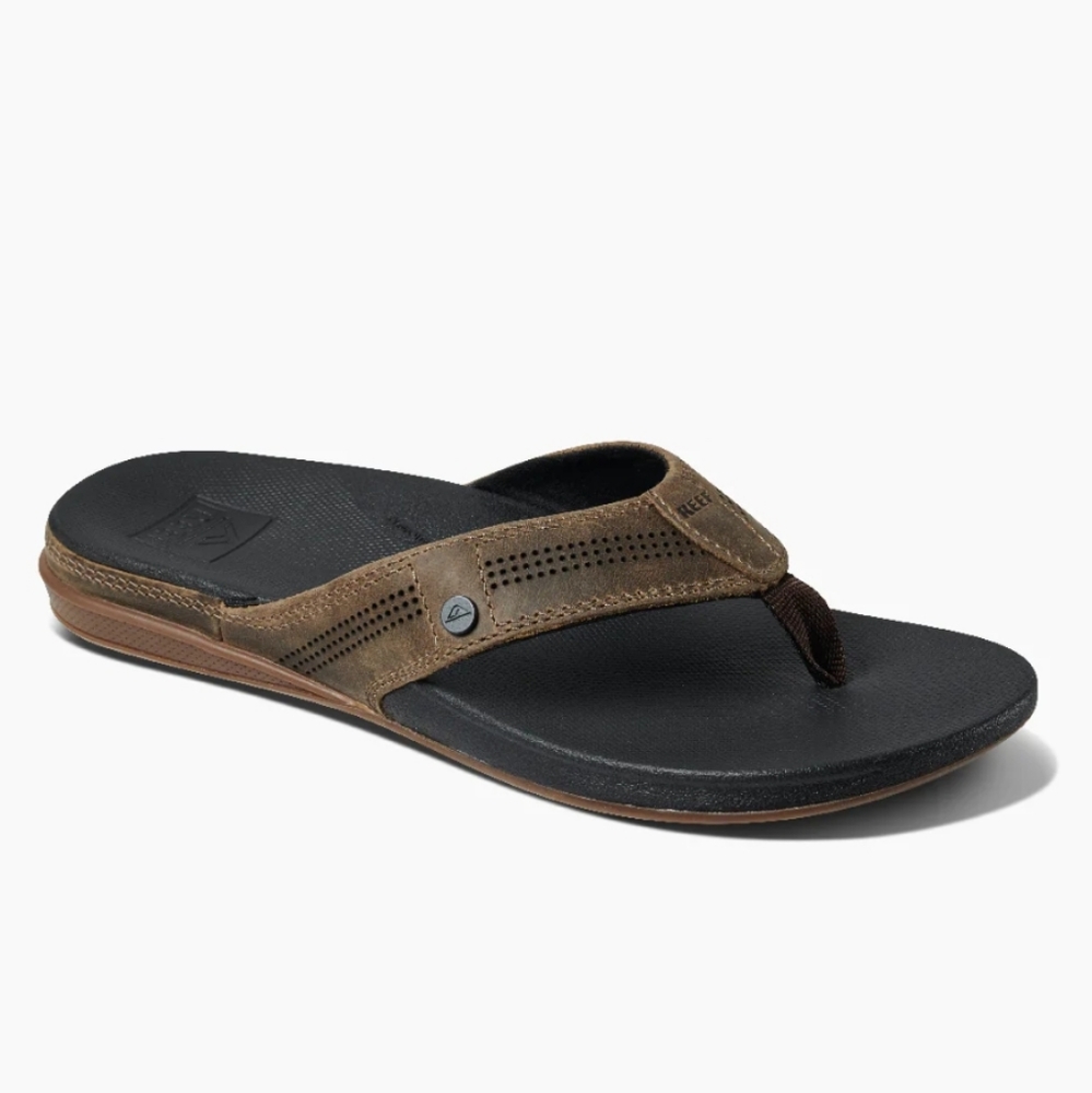 NEW! Reef Leather Cushion Lux sandals sz 11 NWT